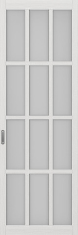 Перегородка межкомнатная Оптима Порте 104b.2222, цвет серебристый ясень, экошпон, стекло мателюкс (за 1 кв.м)