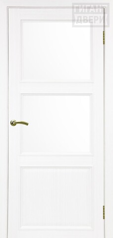 Дверь межкомнатная Оптима Порте Тоскана 630.221 ОФ1 багет, цвет белый снежный, экошпон, стекло мателюкс
