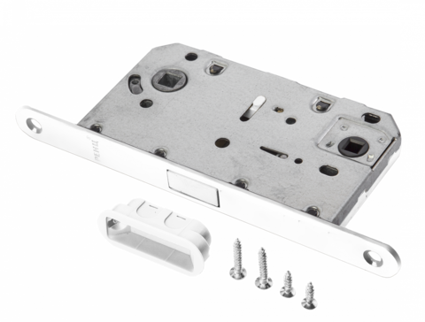Замок сантехнический магнитный Ренц INLBM 5096 pl White (слоновая кость), цвет белый (гарантия - 12 месяцев)
