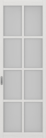 Перегородка межкомнатная Оптима Порте 104а.2222, цвет серебристый ясень, экошпон, стекло мателюкс (за 1 кв.м)